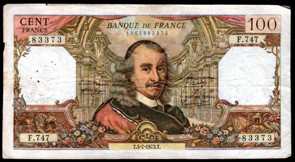France, 100 Francs, 5-7-1973, 1865583373. Fine.