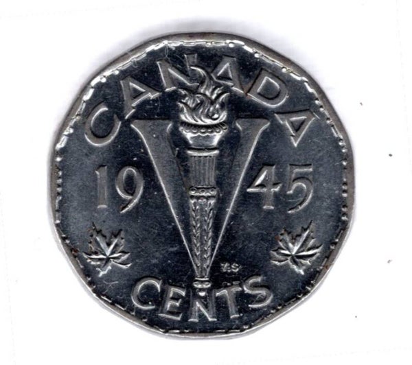 Canada. 5 Cents 1945.  dy12168