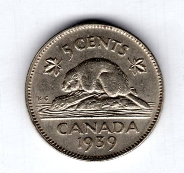 Canada. 5 Cents 1939.  dy12190