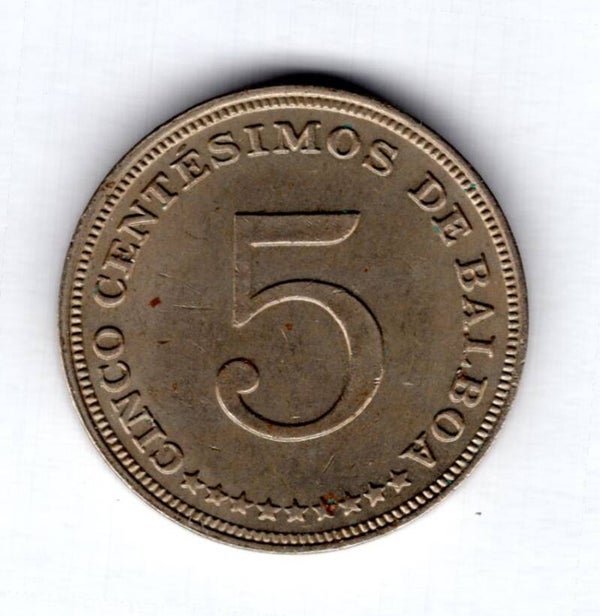 Panama. 5 Centesimos 1962.