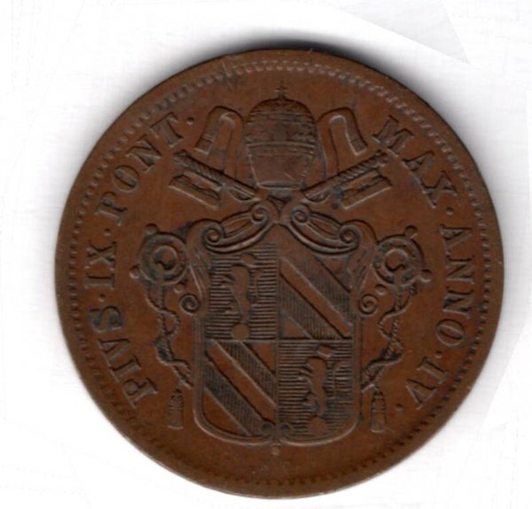 Italy. Papal States. Baiocco 1850.  dy12252