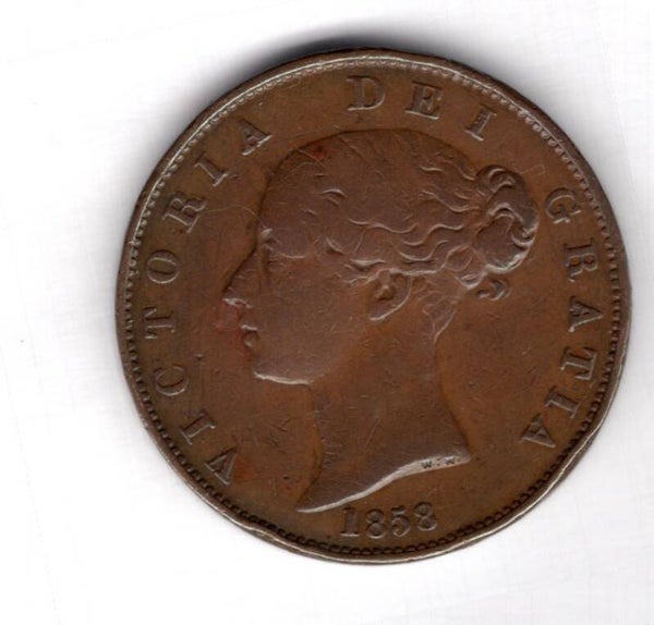Victoria. Halfpenny 1858.   DY12265