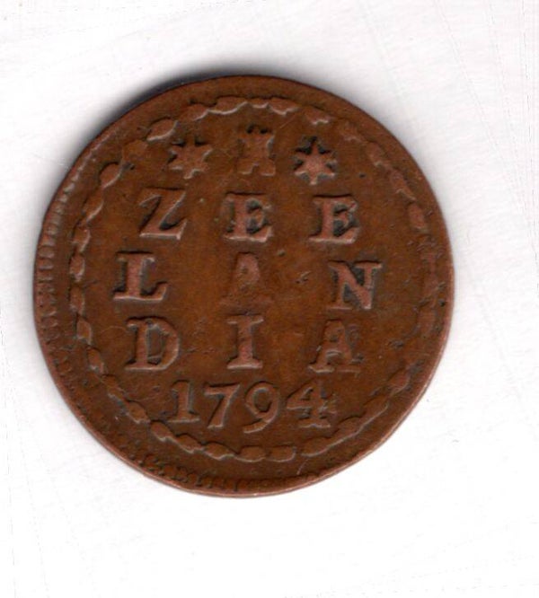 Netherlands. Zeelandia Duit 1794.