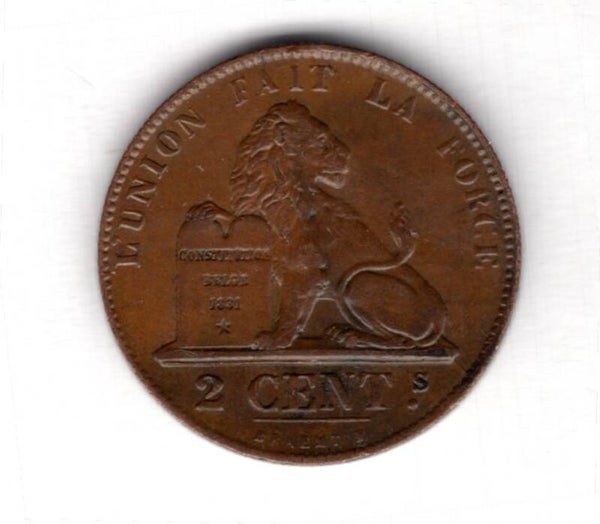 Belgium. 2 Centimes 1864 (French). NEF.