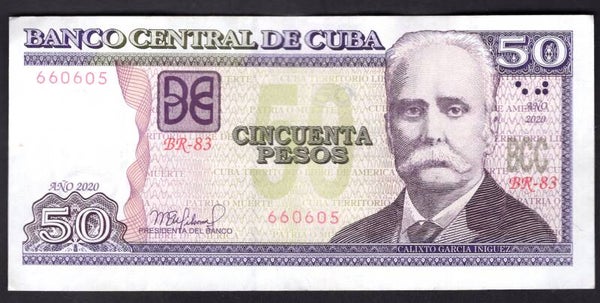 Cuba. 50 Pesos. 2020. BR-83 660605. GVF.