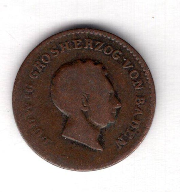 Baden. 1/2 Kreuzer 1829.   dy12522