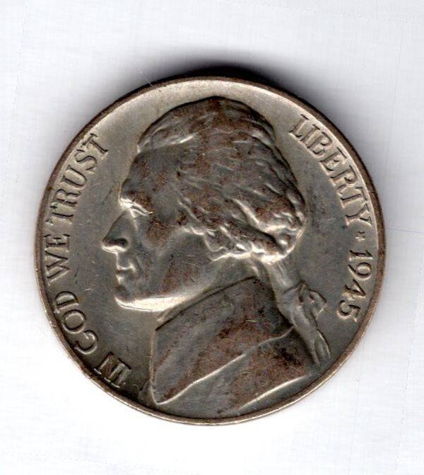 USA. 5 Cents 1945P.     dy12560