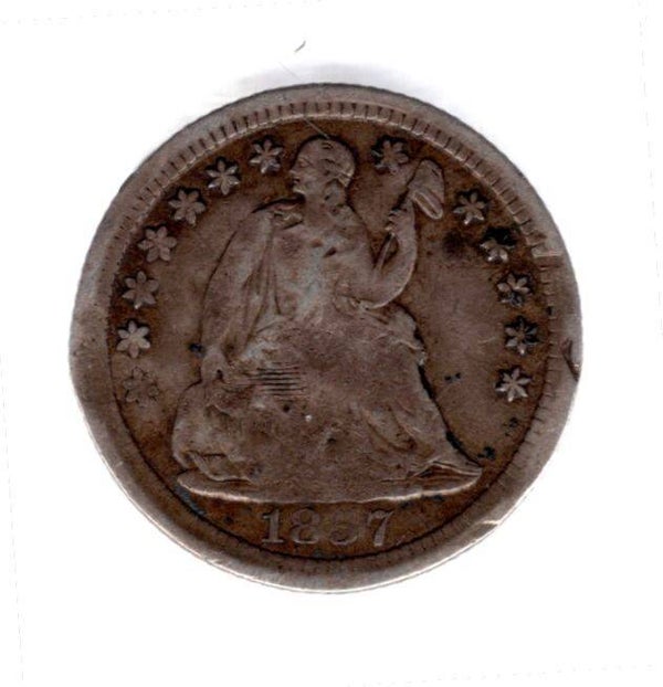 USA. Half Dime 1857.   dy12579