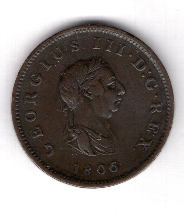 George III. Halfpenny 1806.   DY12598