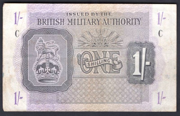 GB Military Shilling (1943). C series (Libya). Pressed NVF. DY12654