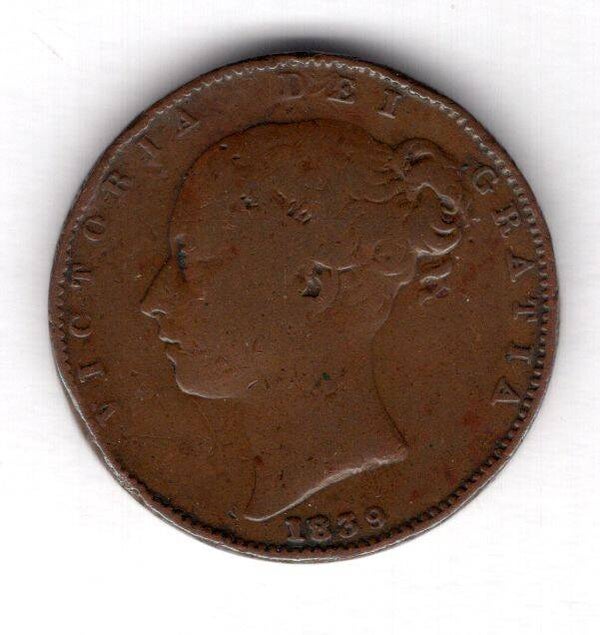 Isle of Man. Farthing 1839.  dy12711