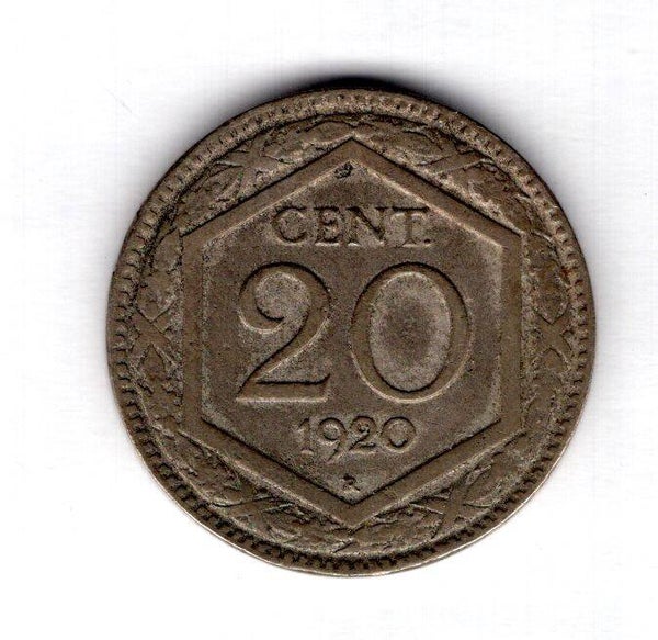 Italy. 20 Centesimi 1920.   dy12720