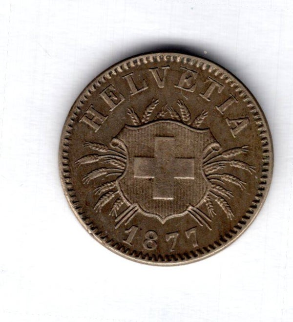 Switzerland. 5 Rappen 1877.   dy12792
