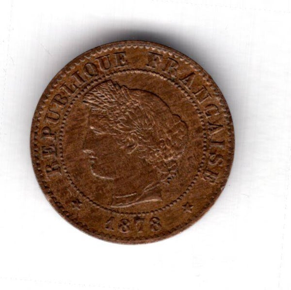 France. Centime 1878A.