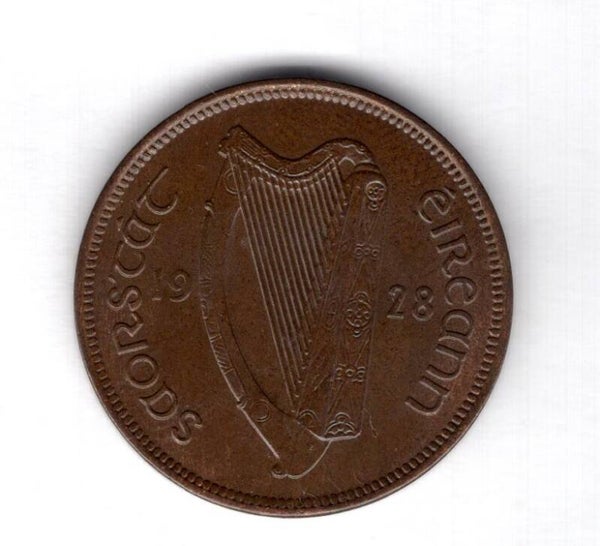 Ireland. Halfpenny 1928.