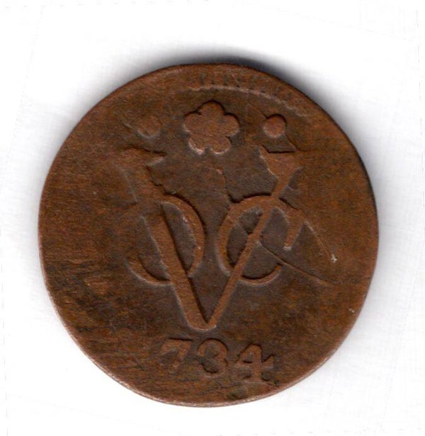 Netherlands Indies. Duit 1734.   dy12851