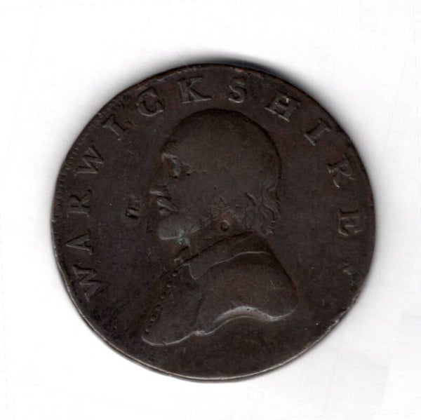 Warwickshire. Shakespeare Halfpenny 1791.