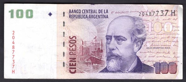 Argentina. 100 Pesos. 20487737H. NVF.
