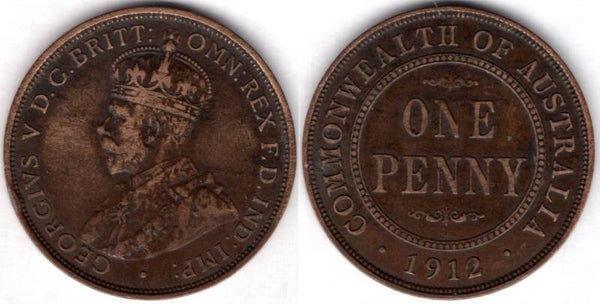 Australia. Penny 1912H.  dy13100