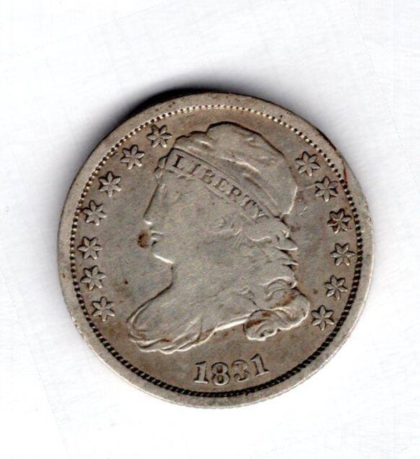 USA. Dime 1831. Fine.     dy13130