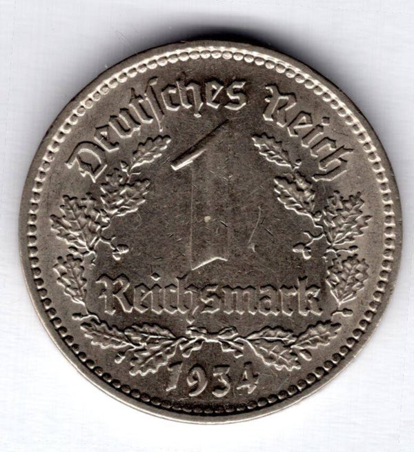 Germany. Reichsmark 1934F.   dy13154