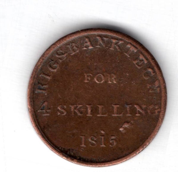 Denmark. 4 Skilling. 1815.   dy13156
