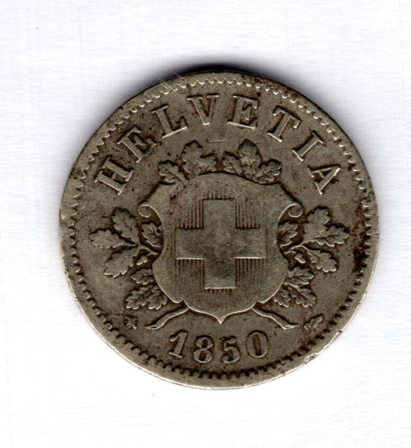 Switzerland. 10 Rappen 1850.   dy13159