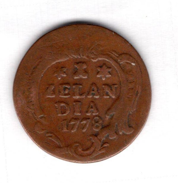 Netherlands. Zeelandia Duit 1778.  dy13245