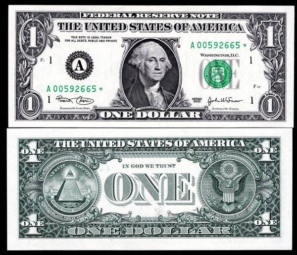 USA, FRN, $1, Boston, 2003, replacement, A------*. AU-UNC.