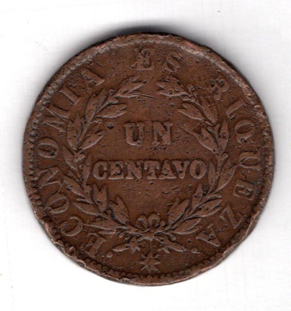 Chile. Centavo 1853.
