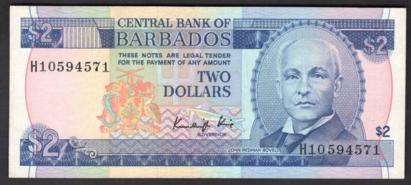 Barbados. $1 (C.1986) H10 594571 F-VF.   dy13618