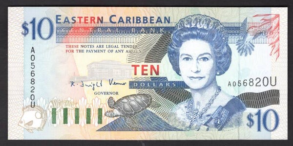 Eastern Caribbean. Anguilla. $10 (WPM 32U) (1994). A056820U. UNC.