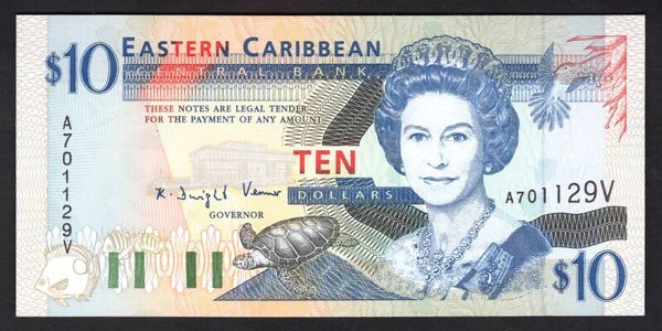 Eastern Caribbean. St Vincent. $10 (WPM 32V) (1994). A701129V. UNC.
