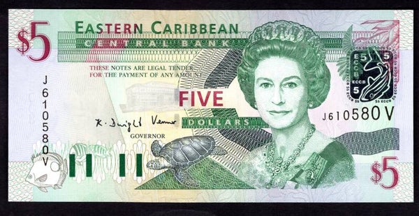 Eastern Caribbean, St Vincent, $5 (2003) (WPM 42V). J610580V. AU-UNC.