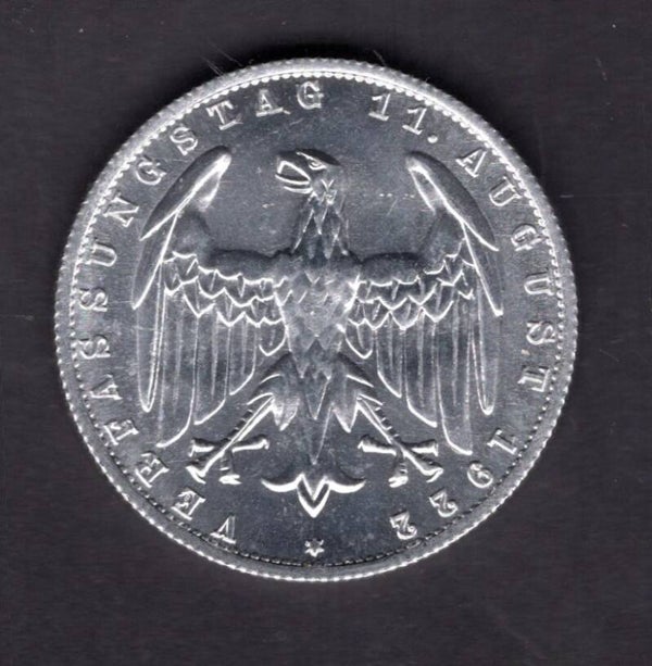 Germany. 3 Reichsmark 1922A.   dy13636
