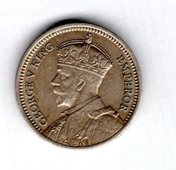 New Zealand. George V. Threepence 1934.