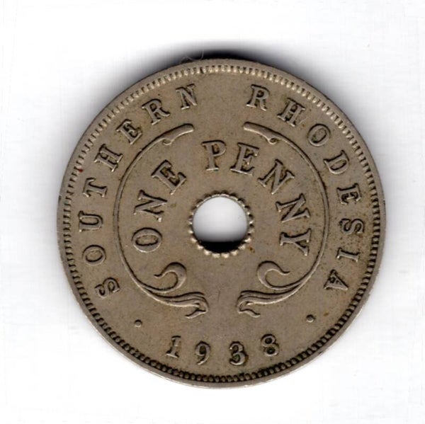 Southern Rhodesia. Penny 1938.