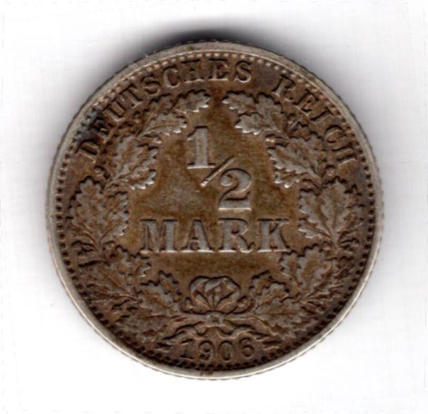 Germany. Half Mark 1906J.