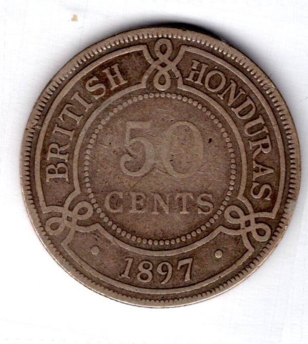 British Honduras, 50 Cents, 1897.