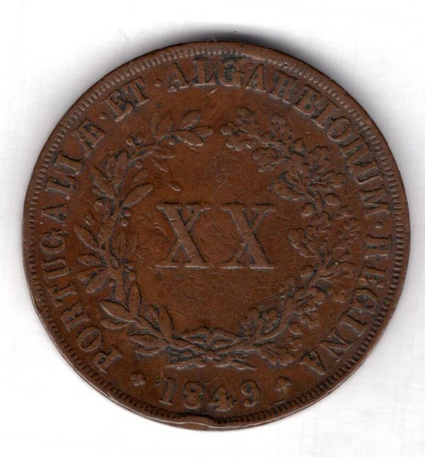 Portugal. 20 Reis 1849.  dy14168