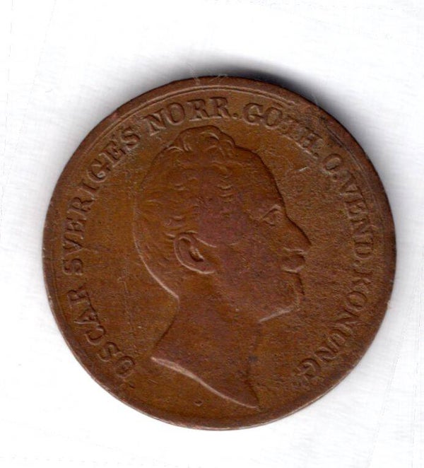Sweden. 2/3rd Skilling 1851.  dy14175