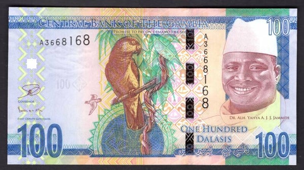 Gambia, 100 Dalasis (2015) (WPM 35) A3668168. AU-UNC.