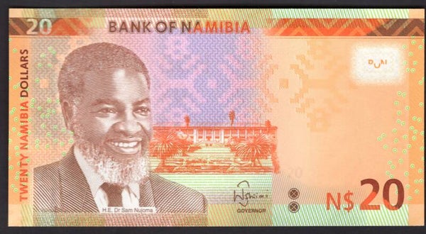 Namibia, 20 Dollars, 2015 (WPM 17). D90900407. AU-UNC.