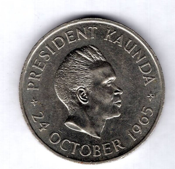 Zambia. 5 Shillings 1965.