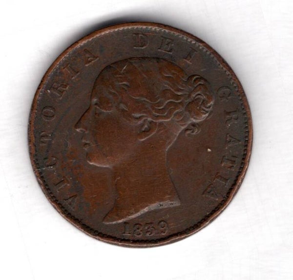 Isle of Man. Halfpenny 1839.  dy14269