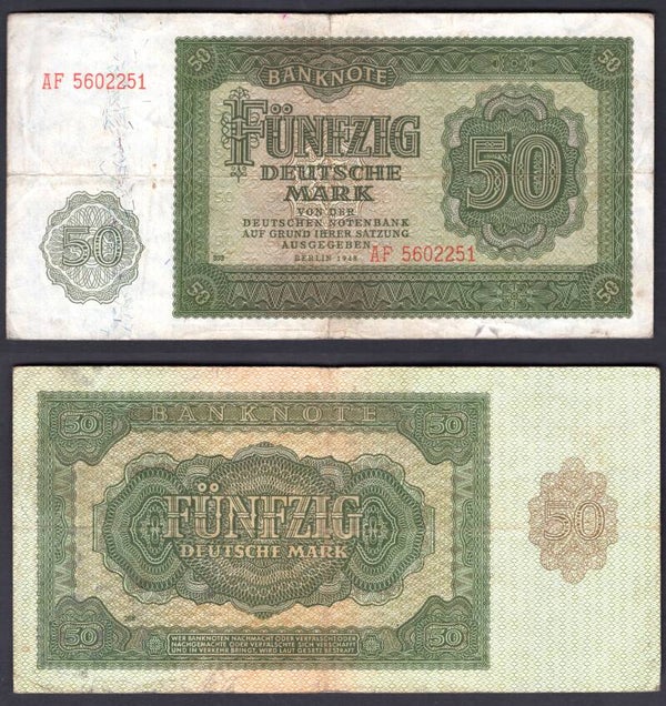 Germany East. 50 Mark 1948 NVF.  dy14371