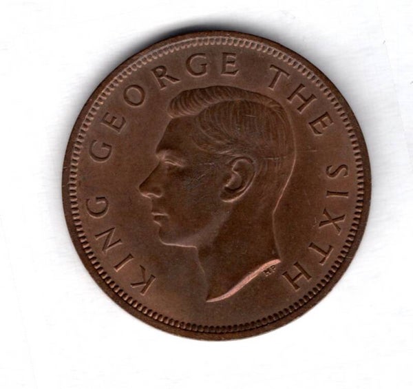 New Zealand. George VI. Penny 1952. AU.