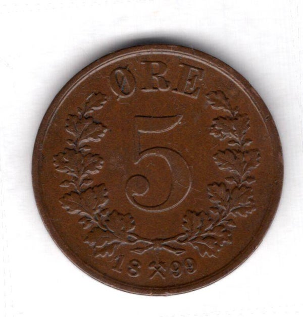 Norway. 5 Ore 1899.   dy14684