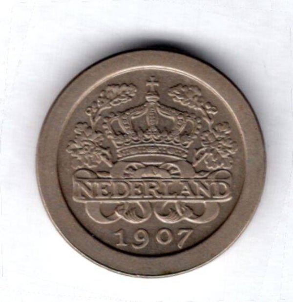 Netherlands. 5 Cents 1907. AU.   dy14690