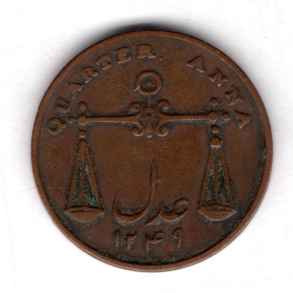 East India Company. 1/4 Anna 1833.